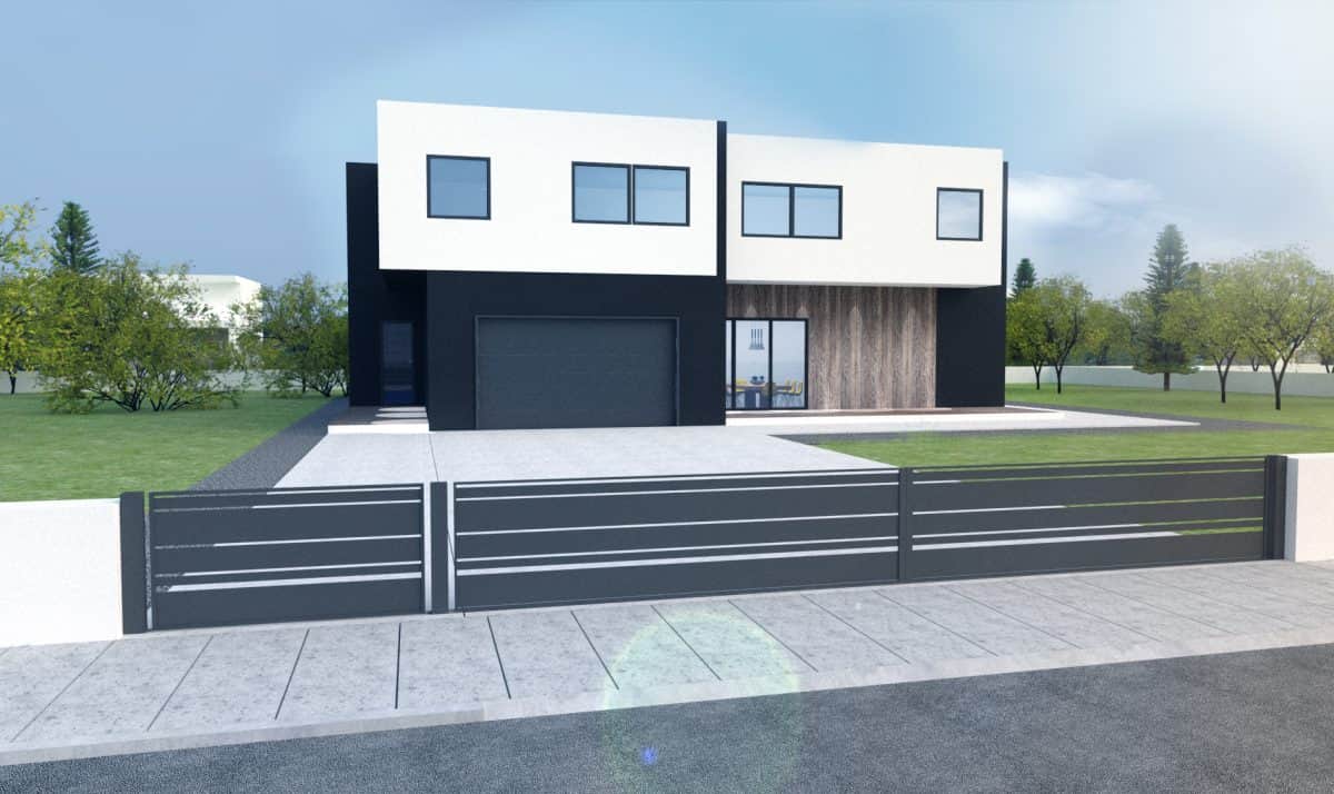 Gotowy projekt domu dwulokalowego B-42