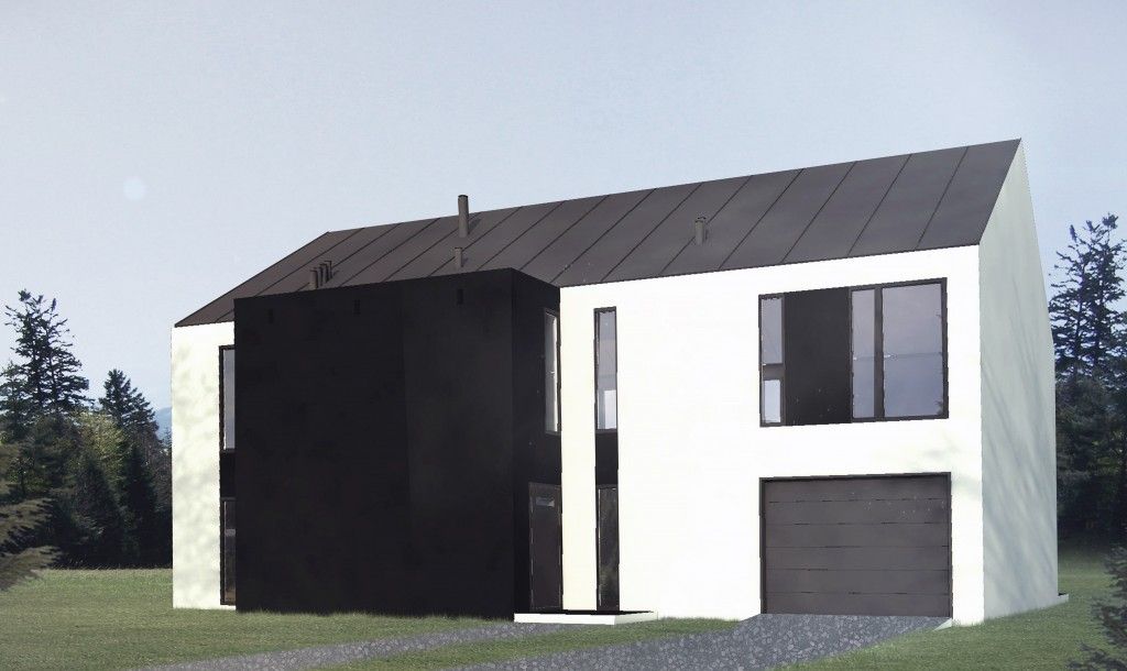 gotowy projekt domu dwulokalowego b-74