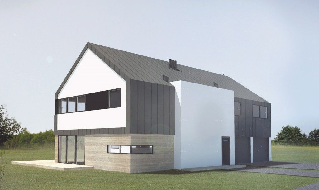 Dom dwulokalowy - przykładowa realizacja - projekty domów dwulokalowych