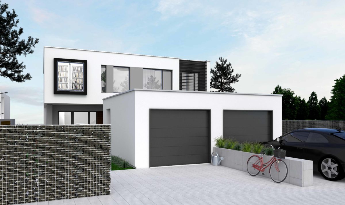Dom dwulokalowy - przykładowa realizacja - projekty domów dwulokalowych